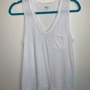 Madewell White tank